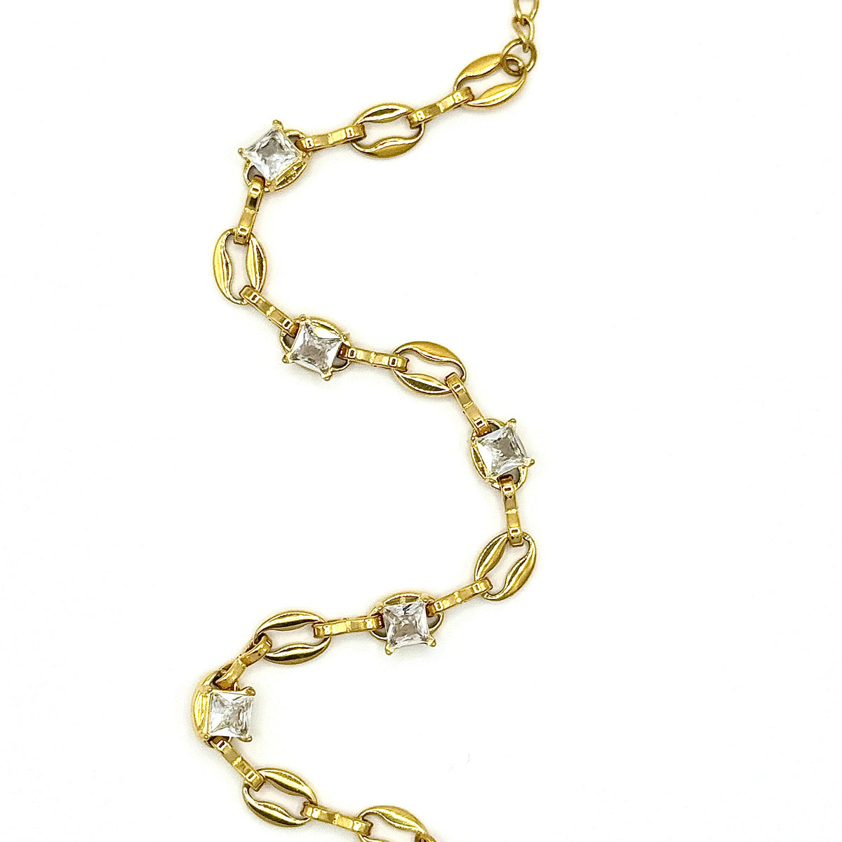 Lumina armbånd 18K gull detalj, premium gullsmykke