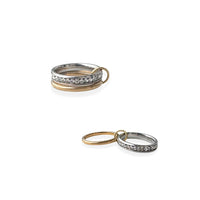 Duo Evighet 2-i-1, 18K Gull | Zirkonia