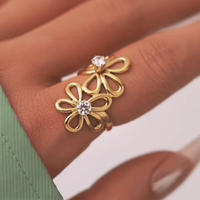 Bloom Duo ring 18K gull