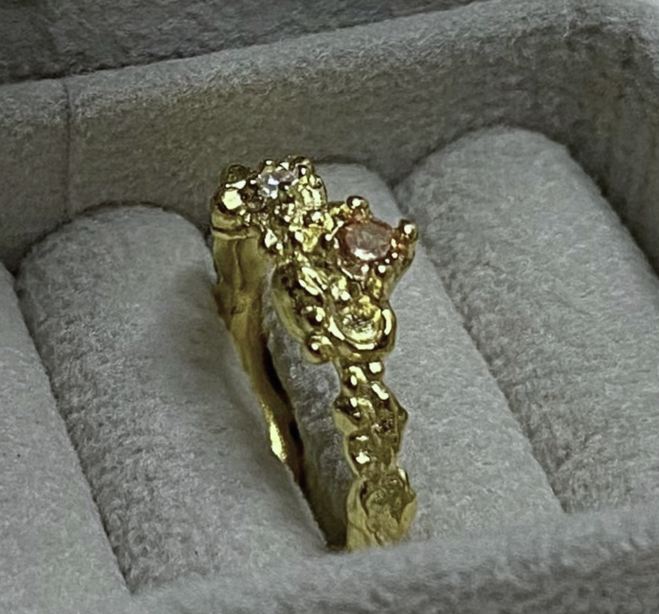 Ellie ring 18K gull