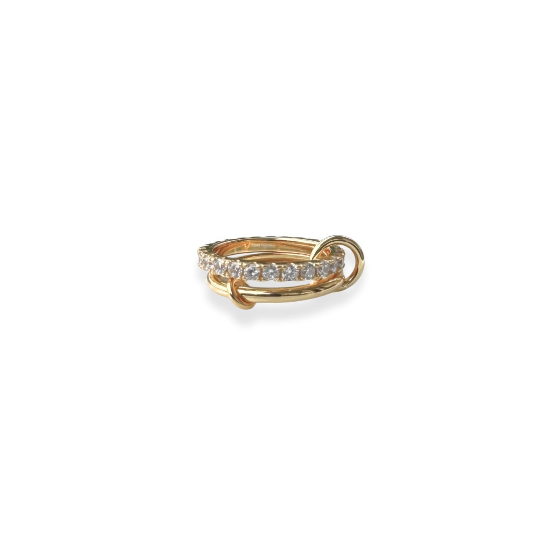Duo Glow Sølvring – To-i-Én Design med Zirkonia
