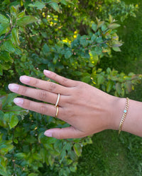 Noelle 18K Gullbelagt Armbånd med hvit zirkon