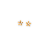 Blomst – Smykkesett 18K gull med zirkonia