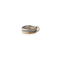 Duo Evighet 2-i-1, 18K Gull | Zirkonia