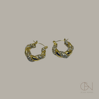 Iris statement Hoops øreringer 18K gull