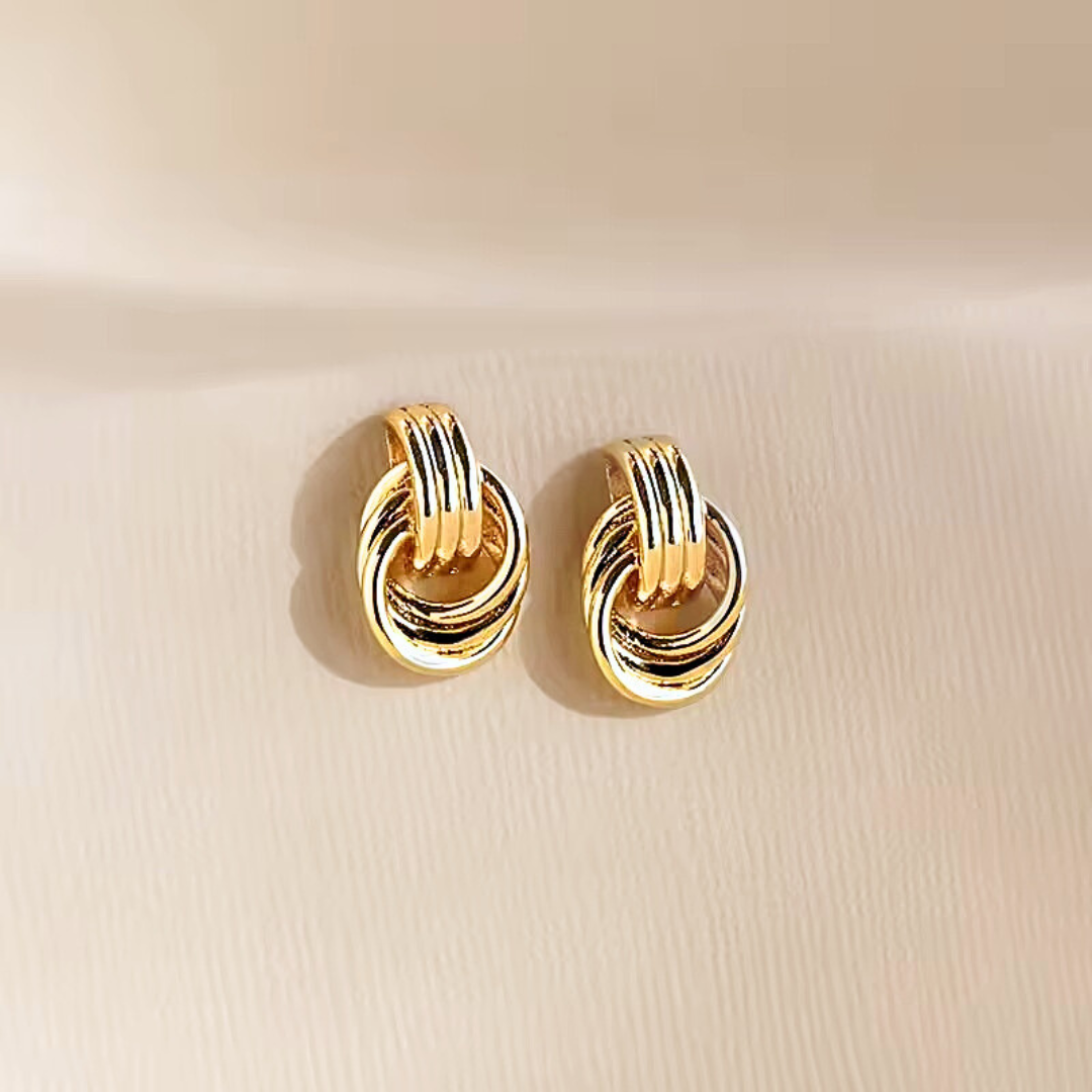 Elysia Knute Øredobber – 18K Gull