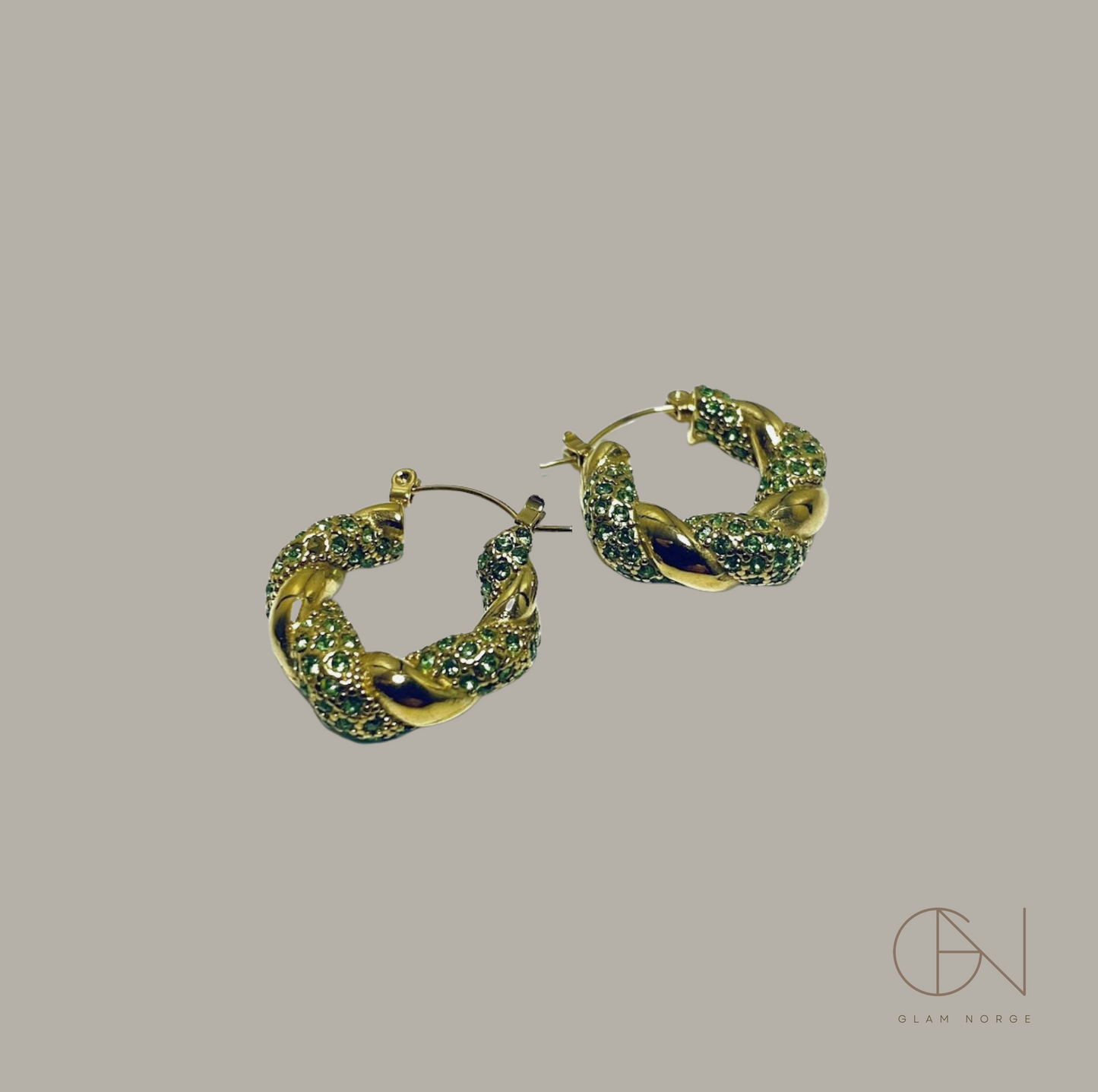 Ida statement Hoops 18K gull