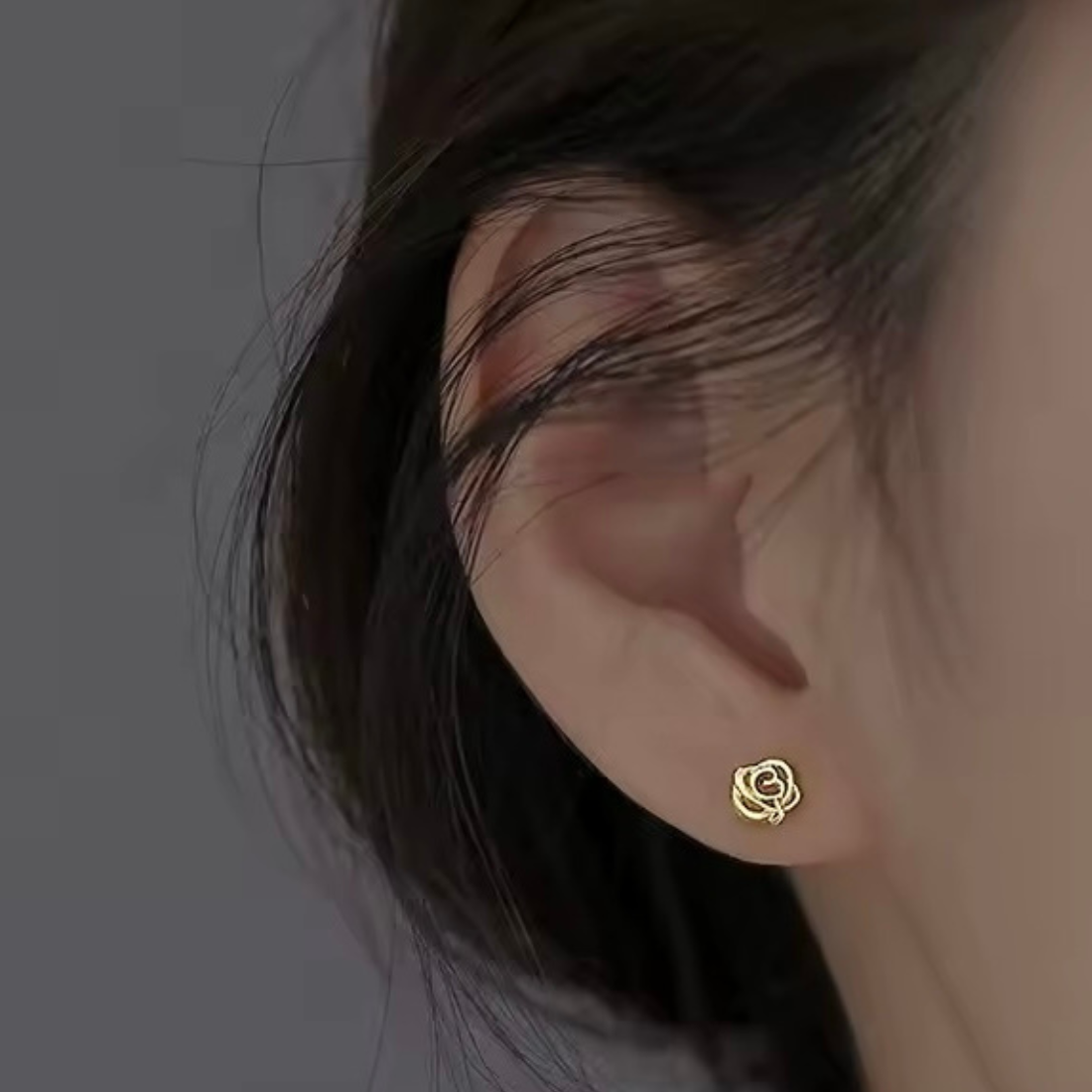 Golden Bloom Studs- Øredobber sølv 925