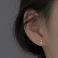 Golden Bloom Studs- Øredobber sølv 925