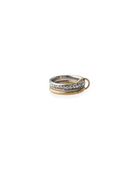 Duo Evighet 2-i-1, 18K Gull | Zirkonia