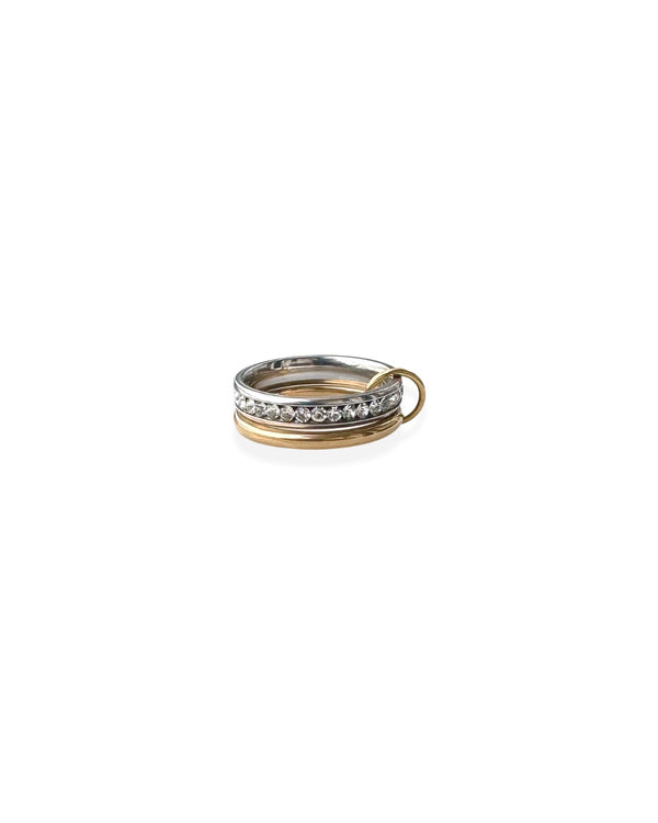 Duo Evighet 2-i-1, 18K Gull | Zirkonia