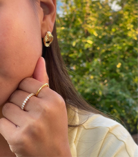 Duo Glow Sølvring – To-i-Én Design med Zirkonia