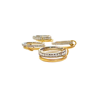 Duo Evighet 2-i-1, 18K Gull | Zirkonia
