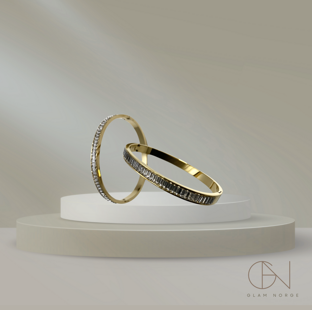 Armbånd - dame smykker - rustfritt stål - zirkonia 