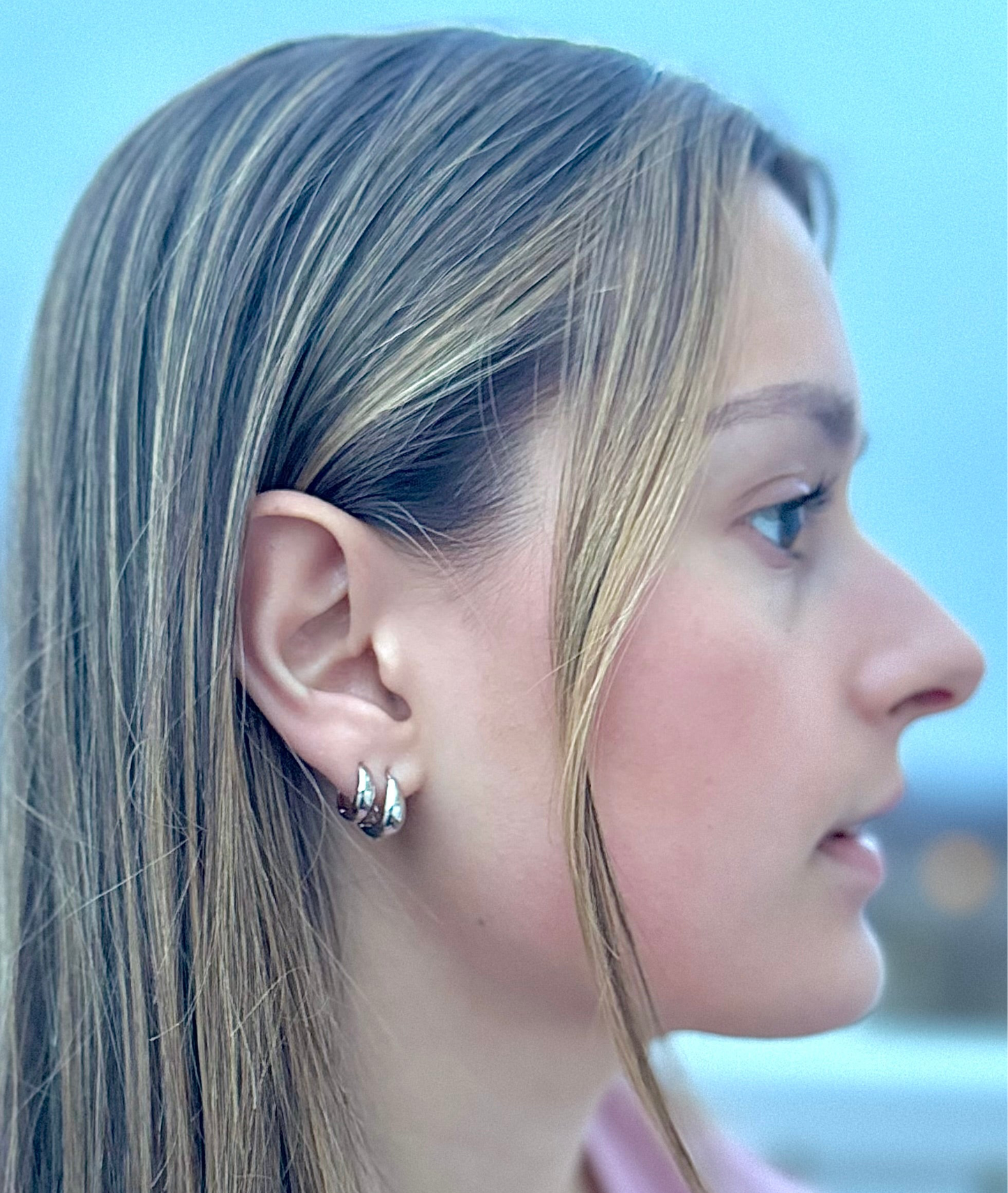IDA hoops 18k gull