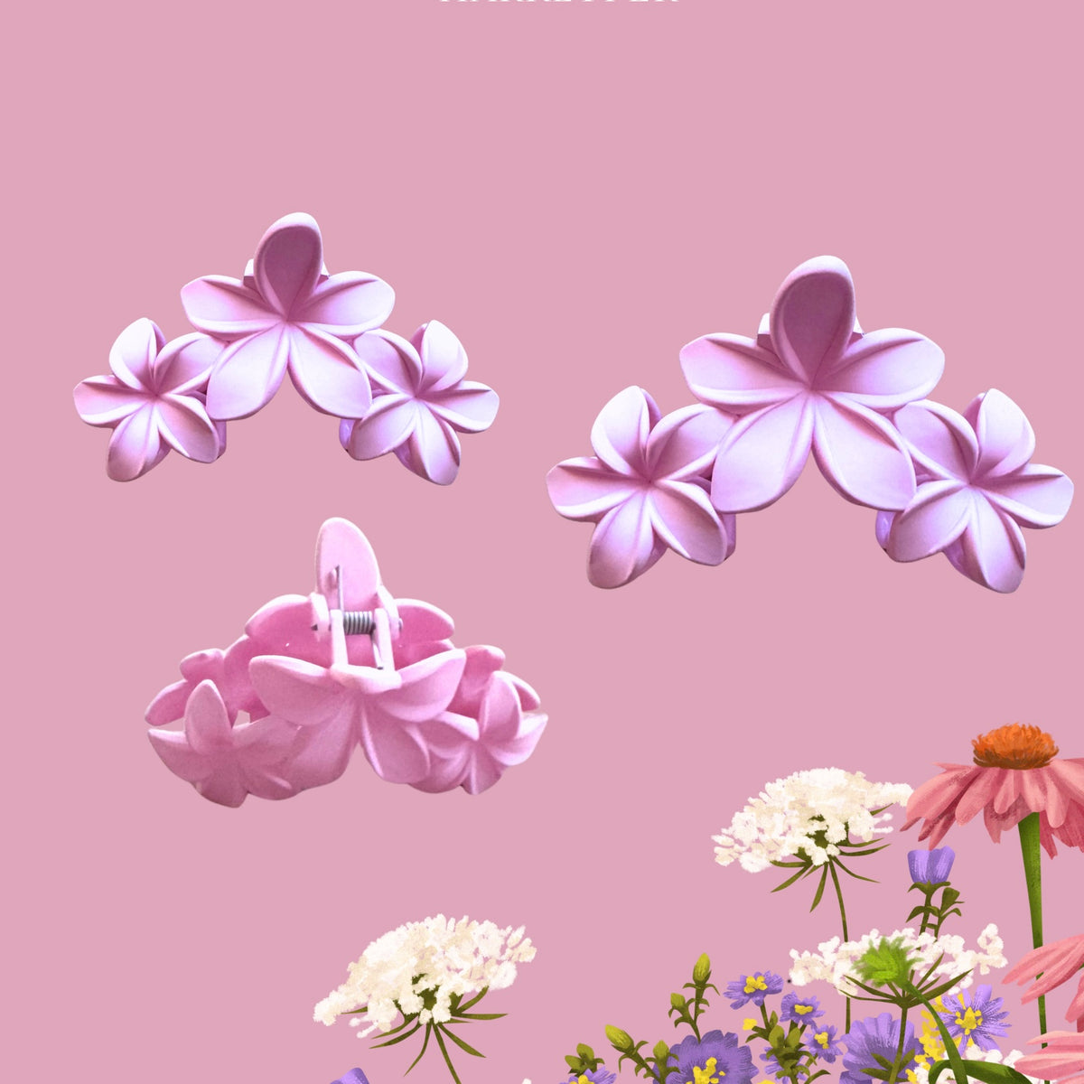 Flower Hair Clip – Romantisk Hårtilbehør