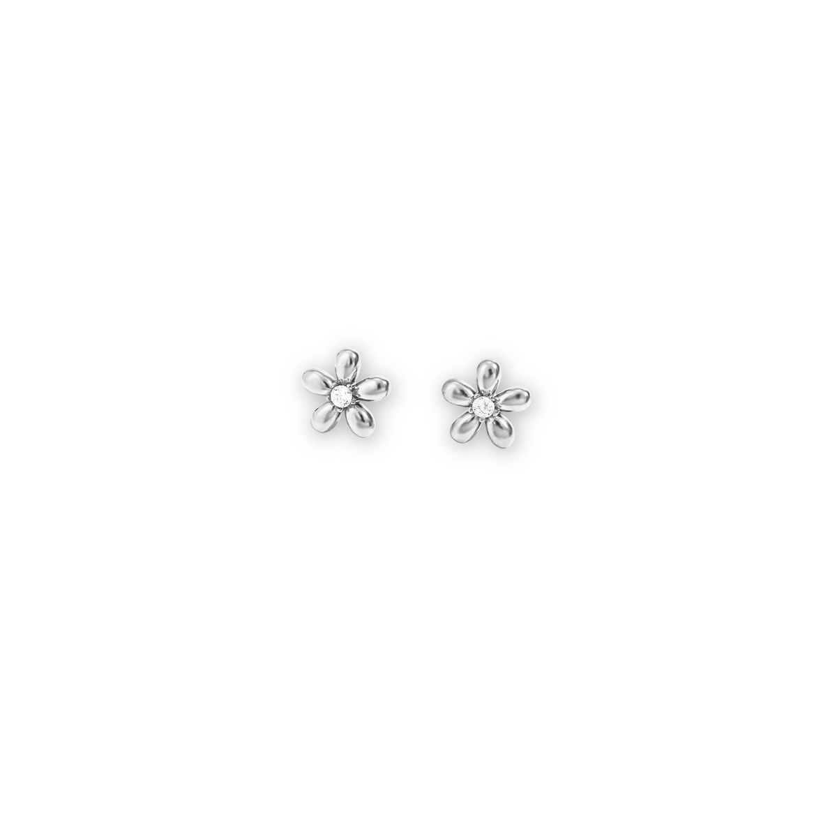 Blomst – Smykkesett 18K gull med zirkonia