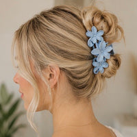 Dame med rosa Hårklype accessories 