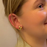 Vintage knute øredobber - rustfritt stål