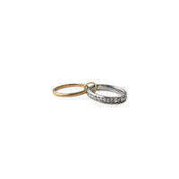 Duo Evighet 2-i-1, 18K Gull | Zirkonia
