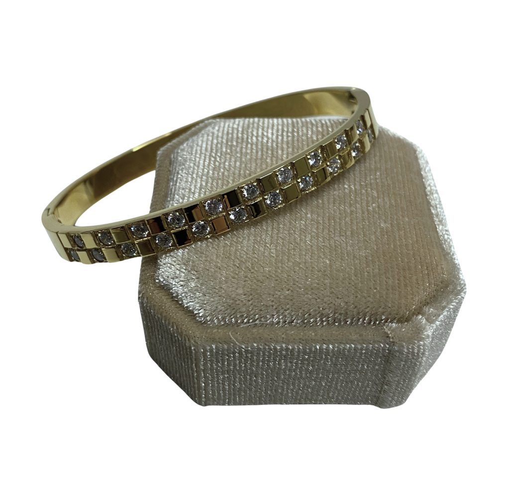 Alette armbånd 18K gull detalj, premium gullsmykke Norge