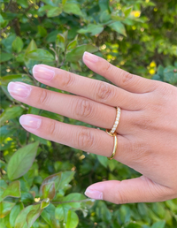 Duo Glow Sølvring – To-i-Én Design med Zirkonia