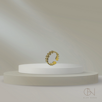 Erina ring 18K gull, elegant gullring dame