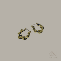 Dameøredobber twisted hoops