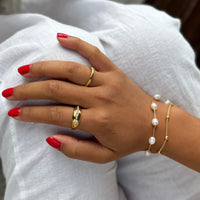 Lucie pearl armbånd 18K gull