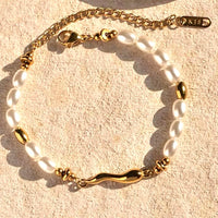 Pearl Grace armbånd 18K Gull