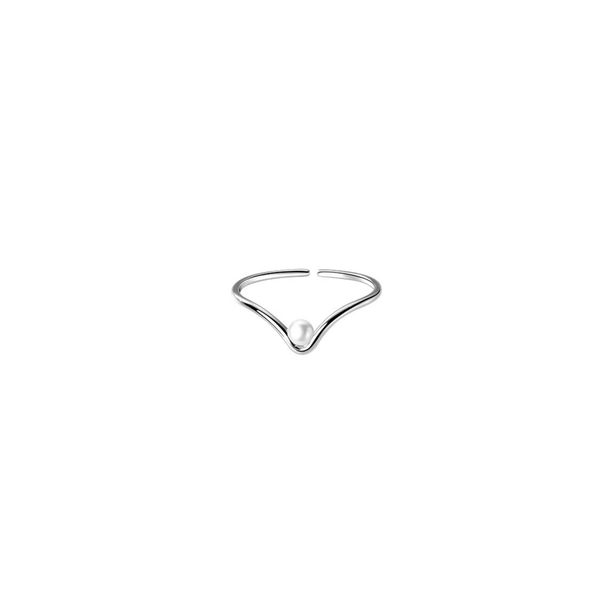 Viva pearl ring sølv