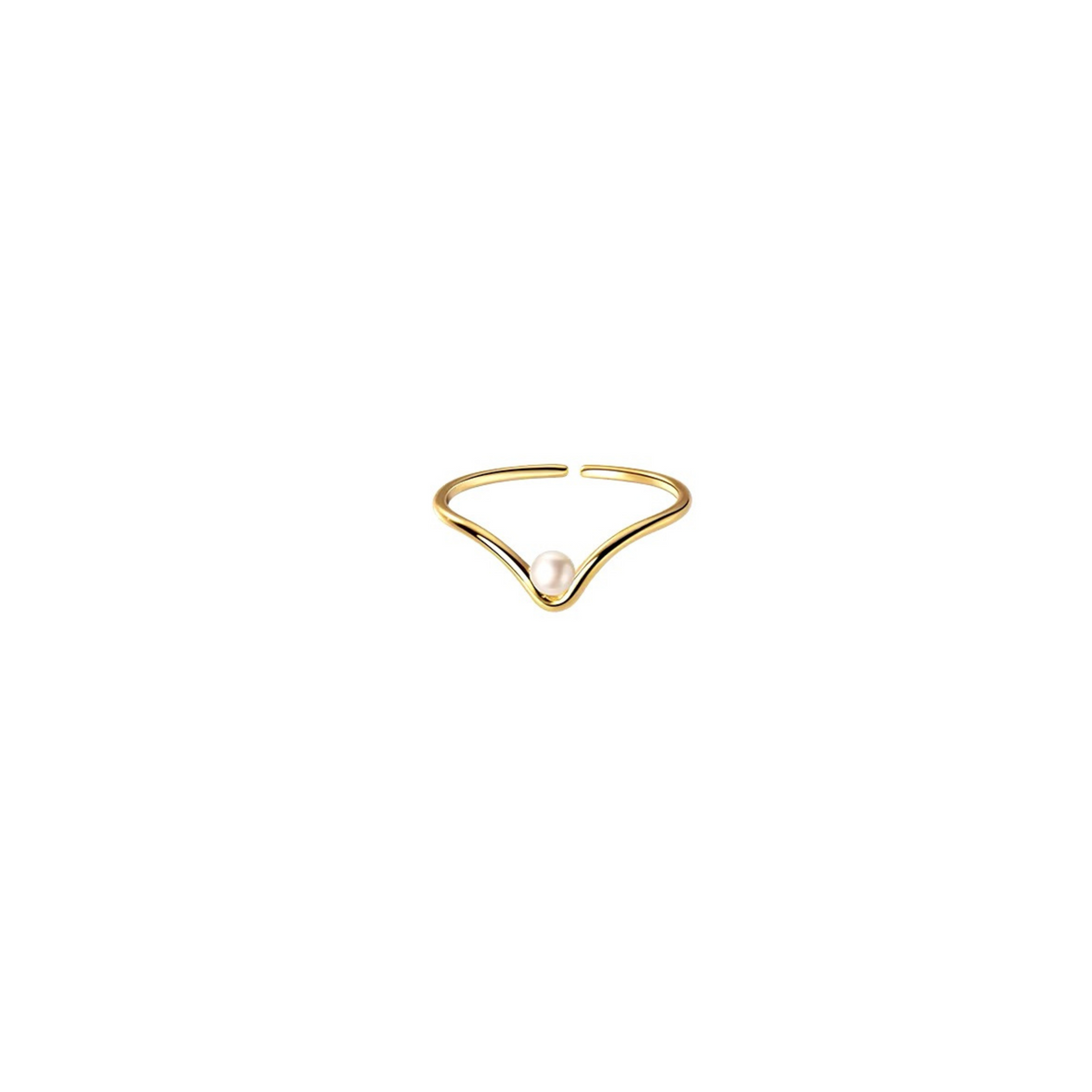 Viva pearl ring sølv