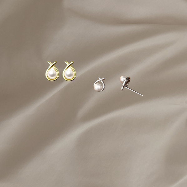 Michele pearls øredobber sølv