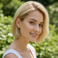 Gyldne knuter clip-on øredobber gull – elegante øredobber dame, GLAM NORGE
