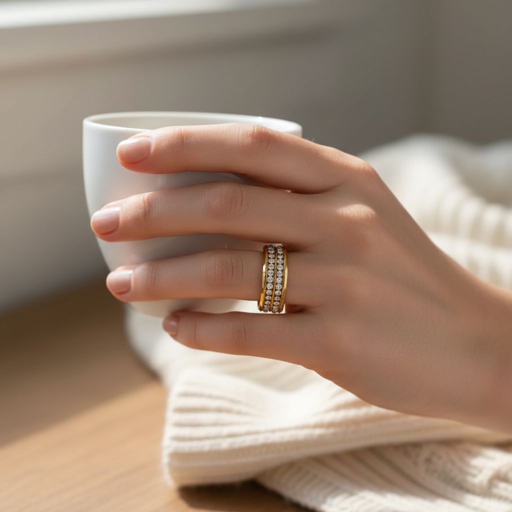 Eleanora ring på hånd – livsstilsbilde