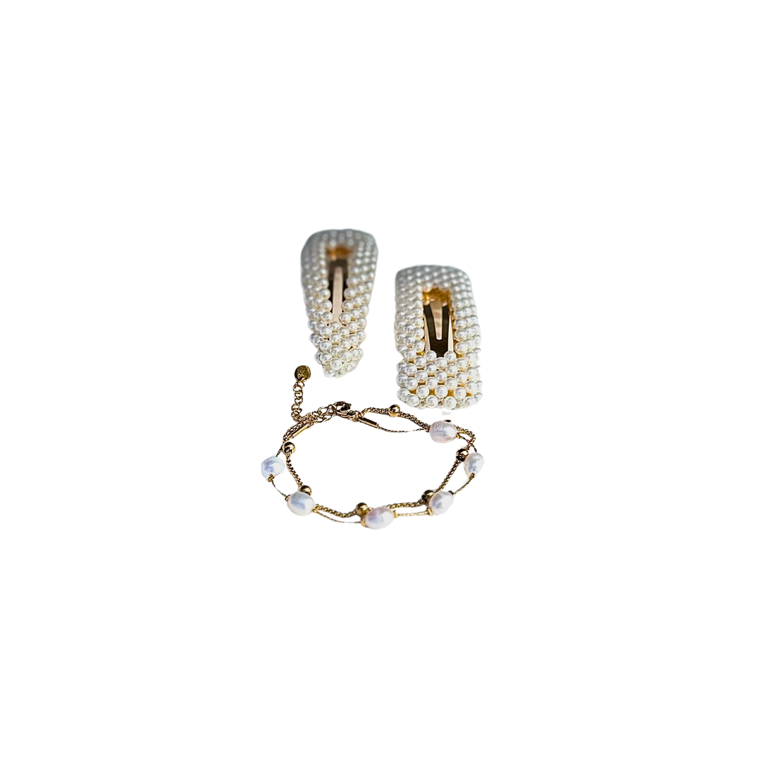 Lucie pearl armbånd 18K gull